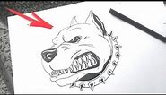 How to Draw a Dog, PITBULL, Angry