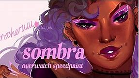 Sombra 💜💀 Overwatch [speedpaint]