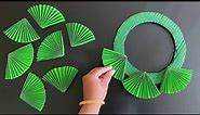 Beautiful Green Wall Hanging Craft / Paper Craft For Home Decoration /Paper Flower Wall Hanging /DIY