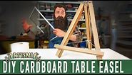 Make an Artist Table Easel ~ CARDBOARD HOW TO DIY