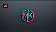 Creating a Stunning MK Logo Design in Illustrator: Step-by-Step Tutorial