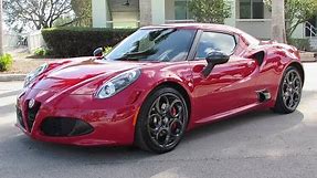 2015 Alfa Romeo 4C Launch Edition Start Up, Exhaust, and In Depth Review