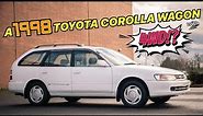 The USA Never got this Corolla Wagon?! 1998 Toyota Corolla G Touring 4WD Walk around and POV Drive