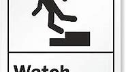 SmartSign - S-6418-PL-10 “Caution - Watch Your Step” Sign | 7" x 10" Plastic