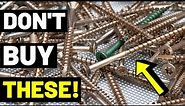 6 TYPES OF SCREWS Every DIYer Needs To Have! (Plus Which Screws NOT TO BUY!)