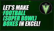 🏈 How to Make Football Squares (Super Bowl Boxes) in Excel | Generate Numbers 0-9 (No Duplicates)
