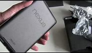 Google Nexus 7 Android Tablet Unboxing