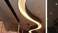Translucent stretch ceiling with backlit