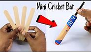 DIY Mini Cricket Bat With Ice cream Sticks | How to make mini bat with popsicle stick | Cricket Bat