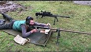 PTRD 41 14.5 x 114mm anti tank rifle firing