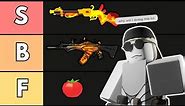 All Weapons Ranked Tierlist | ROBLOX Paragon [Zombies] (READ DESC)