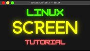 How to Use the Screen Command on Linux