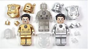 LEGO Iron Man Mark 1 (Comic Version) Luminous / Gold / Silver Unofficial Lego Minifigures