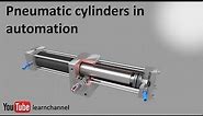 Pneumatic Cylinder Working explained - with Animation