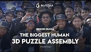 THE WORLD RECORD MPKMB IPB 60 : THE BIGGEST HUMAN 3D PUZZLE ASSEMBLY - 85 FORMATION