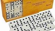 Dominos Game Double 9 - Dominos Set for Adults and Kids Ages 8 and up - Double Nine Dominoes Set, Classic Board Games - Domino Set for Family Game Nights - Double Nine Dominos Set 55 Tiles with Case