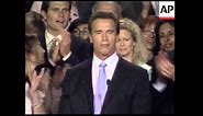 Arnold Schwarzenegger election victory speech