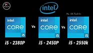 i5-2380P vs i5-2450P vs i5-2550K 2nd Gen Desktop Processor l i5 2nd Generation Processor Comparison