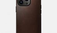 Modern Leather Case - iPhone 13 Pro | Black | Horween | 10ft Drop | MagSafe | NOMAD®