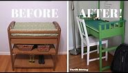 I Repurposed a Changing Table Into a Desk: Furniture Makeovers - Thrift Diving