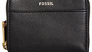 Fossil Evelyn Zip Bifold Leather Wallet - Macy's