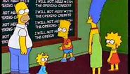 The Simpsons Bart's chalkboard gags