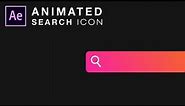 Animated Search Icon Interaction - After Effects Tutorial