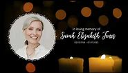 Funeral Slideshow Canva Template In Loving Memory