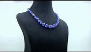 Tanzanite Gemstone Beads | Smooth Rondelle Shape Gemstone Beads | Natural Tanzanite Beads Necklace