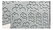 TUKE Lace Molds for Cake Decorating 3D Leaf Silicone Molds for Baking Gummy Molds Clay Fondant Molds Lace Mats Flower Honeycomb Bee Pattern for Sugar Chocolate Polymer (Grids_10.68x5.44x0.12inch_X)