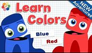 Color Learning for Children - Red and Blue | Color Cartoons for Babies and Toddlers | Color Crew