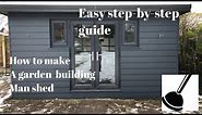 How to make a home office or man cave pub shed self build ideas uk garage pub tour easy