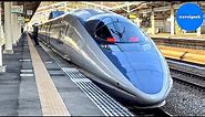 Riding Japan's BULLET TRAIN Shinkansen Series 500 | Osaka - Hiroshima