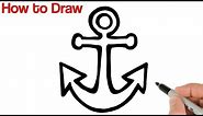 How to Draw Anchor Easy