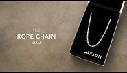Men's Silver Rope Chain - 4mm | Men's Jewelry Unboxing | JAXXON