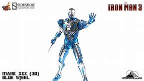 Optibotimus Reviews: Hot Toys Iron Man 3 Mark XXX (30) BLUE STEEL