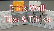 Lego Brick Wall Tips and Tricks