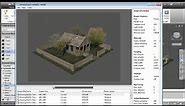 AutoCAD 3D Cottage Material, Lighting and Render