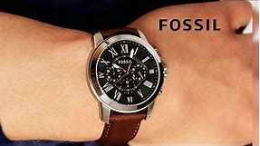 Grant Chronograph Brown Leather Watch FS4813 - Fossil | REVIEW