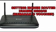 how to set up the huawei hg8245 router for access points, for homes or for vouchers