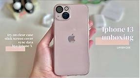 #7/ Aesthetic rose pink Iphone 13 & accessories unboxing | *impression & first try*