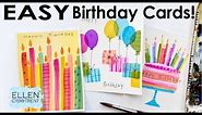 EASY Watercolor Birthday Cards/DIY Birthday
