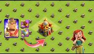 Barbarian King With All Ability VS 1 Level Cannon Base || Clash Of Clans