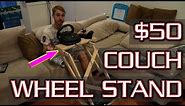How to Build a Cheap Racing Wheel Stand for your Couch! Fits G27, G29