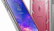 Galaxy A6 Kickstand Rugged Case, Poetic Revolution Full-Body Rugged Heavy Duty Case with [Built-in-Screen Protector] for Samsung Galaxy A6 (2018)(Do not fit Galaxy A6 Plus) - Pink