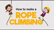 How to Make a Rope Climbing Toy at Home | DIY Climbing Robot | DArtofscience