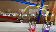How to go from PVC or CPVC pipes to pex￼ Apollo transition pipe adapter install instructions