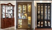 Modern Wood Work wall Cabinet Showcase Design for Living Room ideas/