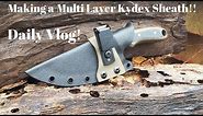 Making A Sheath | Multi Layered Kydex Sheath | Horizontal Carry