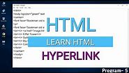 How To Create Hyperlink in HTML